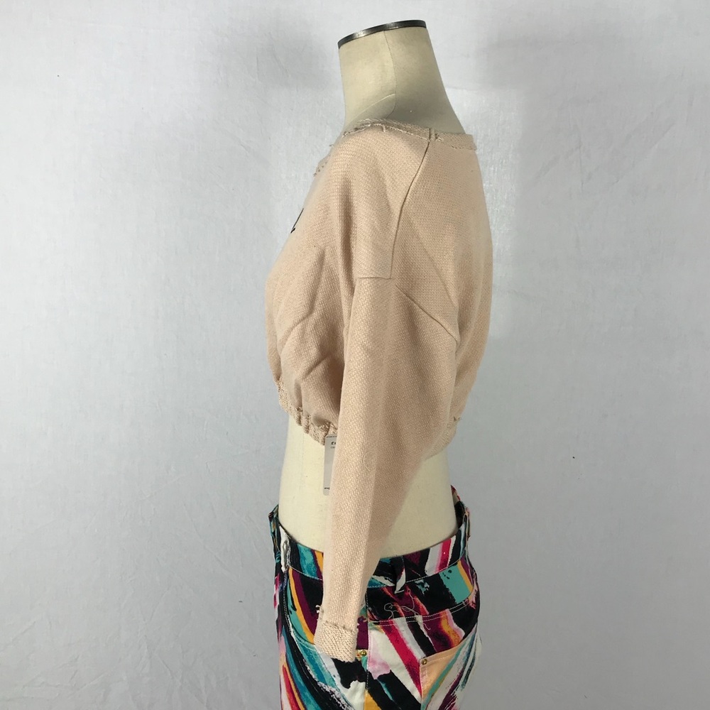 Free People MSRP $78 Knit Crop Pink - Picture 5 of 8